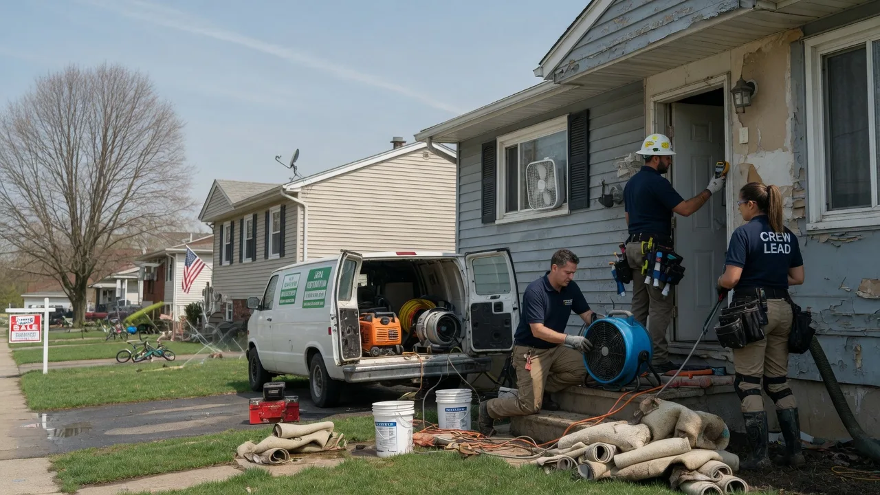 Flood Cleanup in Harrisonville, PA near me