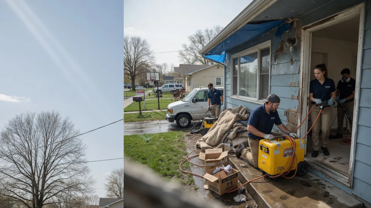 Basement Flood Cleanup in Harrisonville, PA near me